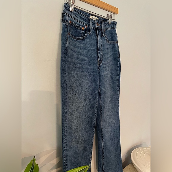 🌟 Madewell Womans Blue Jeans size 24 Tall. High waisted - Picture 2 of 6